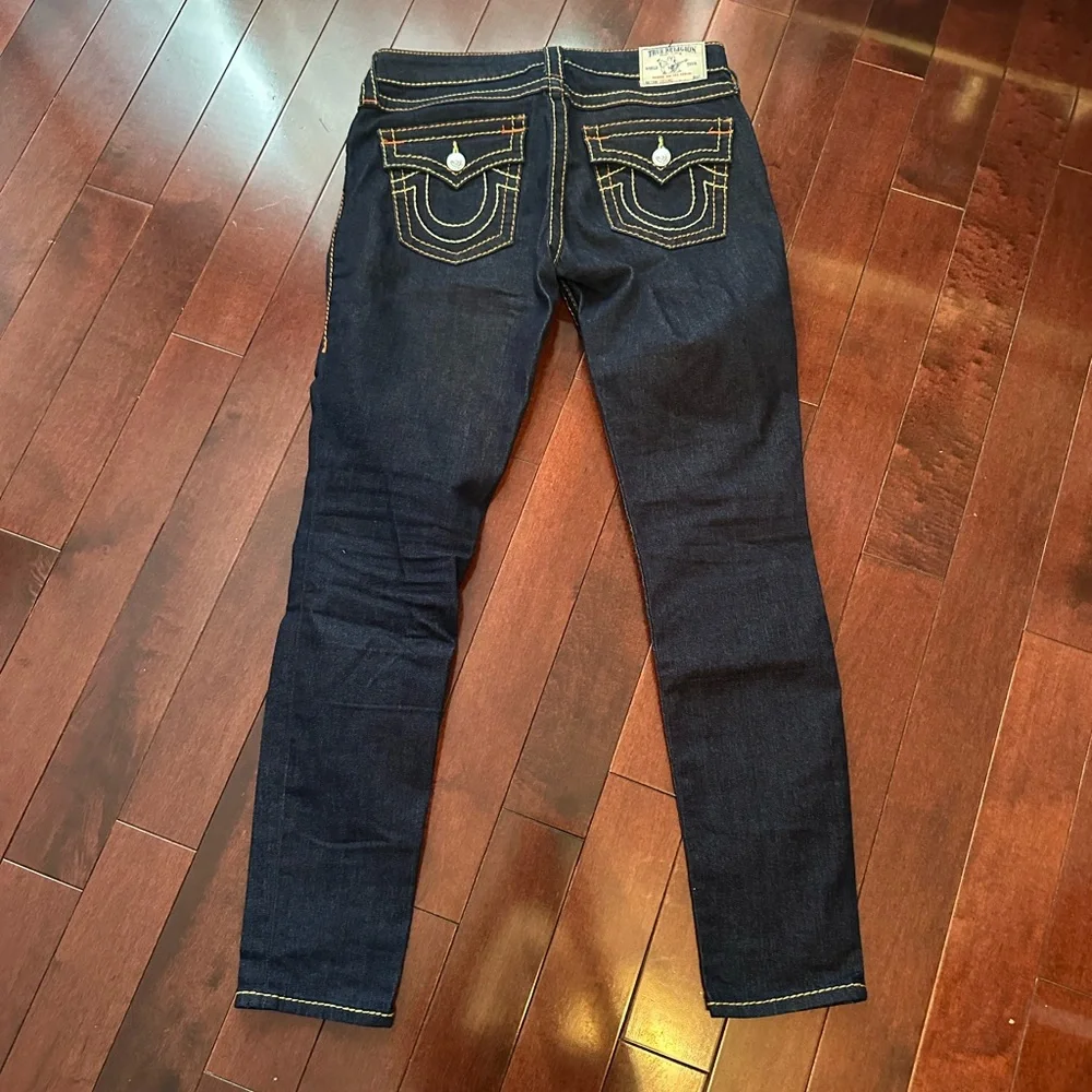 ✨NWT✨ True Religion Dark Blue Skinny Jeans - Picture 7 of 8